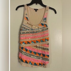 Express Sequin Tank Top is a size xs/p.